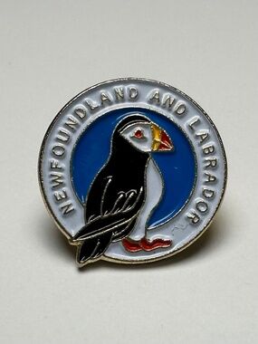 Newfoundland & Labrador Puffin Lapel Pin Canada Bird Enamel Pin